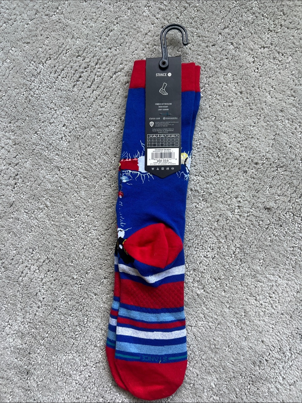 Stance Men's Blue & Red 'Christmas Vacation' Novelty Socks - Picture 3 of 3